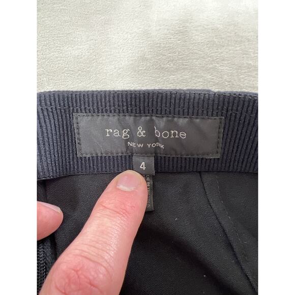 Rag & Bone New York Simone Black Stretch High Rise Slim Leg Ankle Pants Capsule - Picture 6 of 10